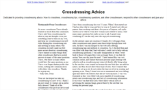 Desktop Screenshot of crossdressingadvice.com